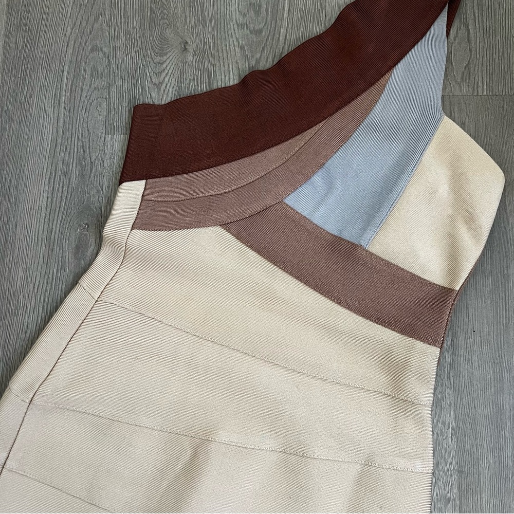 One-Shoulder Bandage Style Dress - Picture 2 of 8